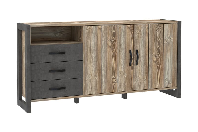 Strumica Sideboard 43x190 cm - Brun/Grå - Sideboard & skjenker