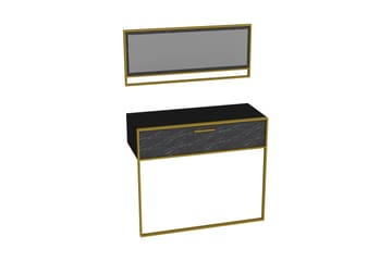 Susia Sideboard 90 cm - Gull|Svart - Oppbevaring - Oppbevaringsmøbler - Sideboard & skjenker