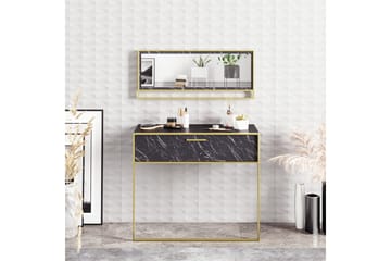 Susia Sideboard 90 cm - Gull|Svart - Oppbevaring - Oppbevaringsmøbler - Sideboard & skjenker