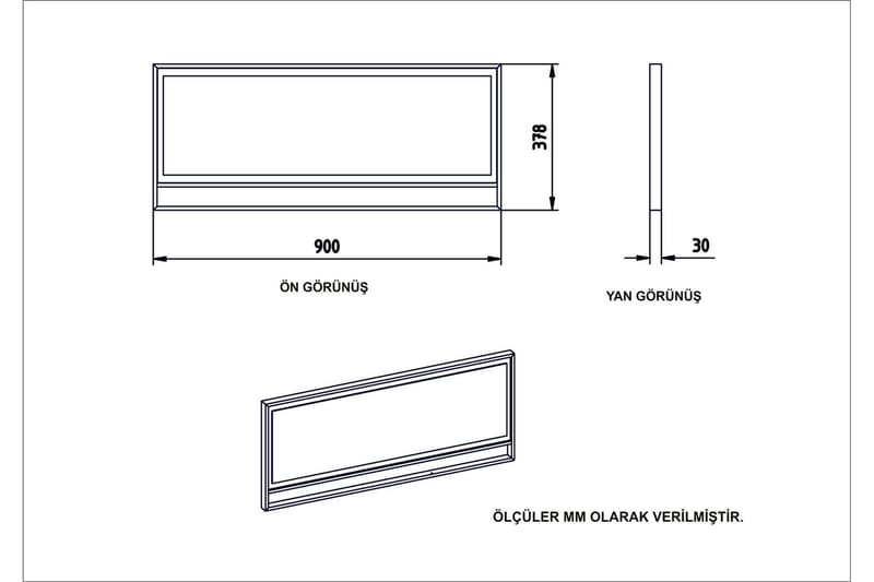 Susia Sideboard 90 cm - Gull|Svart - Oppbevaring - Oppbevaringsmøbler - Sideboard & skjenker
