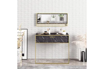Susia Sideboard 90 cm - Gull/Svart - Oppbevaring - Oppbevaringsmøbler - Sideboard & skjenker