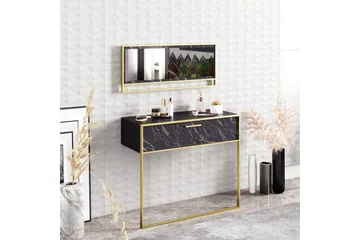 Susia Sideboard 90 cm - Gull/Svart - Oppbevaring - Oppbevaringsmøbler - Sideboard & skjenker