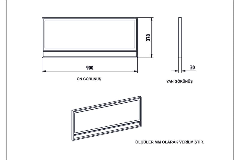 Susia Skjenk 90 cm i Tre med Metallramme - Gull|Svart - Oppbevaring - Oppbevaringsmøbler - Sideboard & skjenker