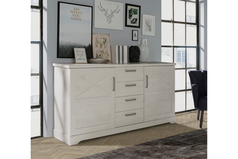 Svetis Sideboard 42x183 cm - Hvit - Oppbevaring - Oppbevaringsmøbler - Sideboard & skjenker