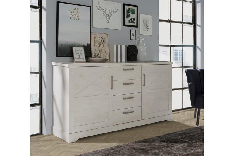 Svetis Sideboard 42x183 cm - Hvit - Oppbevaring - Oppbevaringsmøbler - Sideboard & skjenker