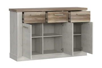 Talebi Skjenk 41x141 cm i Tre - Hvit|Brun - Oppbevaring - Oppbevaringsmøbler - Sideboard & skjenker