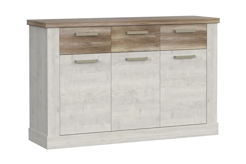 Talebi Skjenk 41x141 cm i Tre, Hvit|Brun