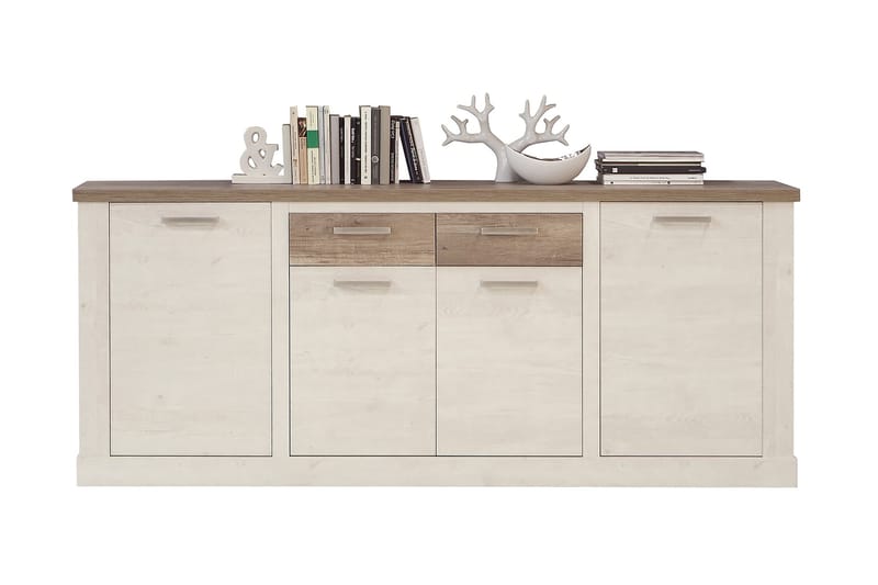 Talebi Skjenk 41x213 cm - Brun / Hvit - Oppbevaring - Oppbevaringsmøbler - Sideboard & skjenker