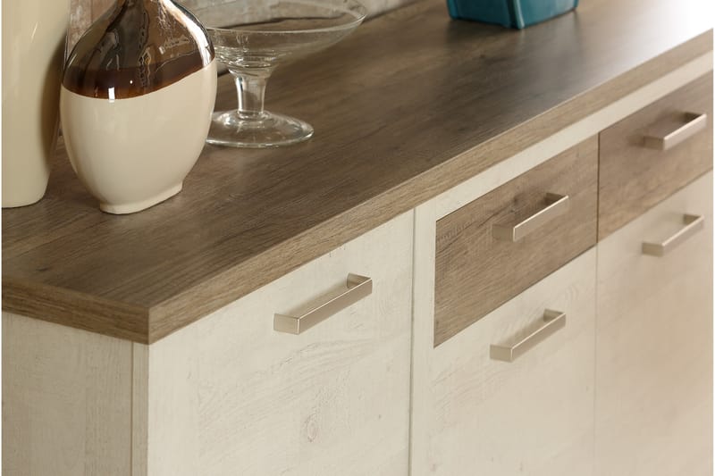 Talebi Skjenk 41x213 cm - Brun / Hvit - Oppbevaring - Oppbevaringsmøbler - Sideboard & skjenker