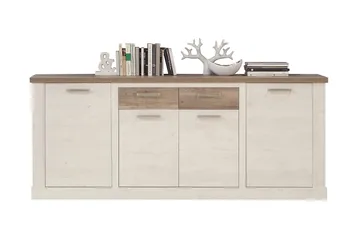 Talebi Skjenk 41x213 cm - Brun / Hvit - Oppbevaring - Oppbevaringsmøbler - Sideboard & skjenker