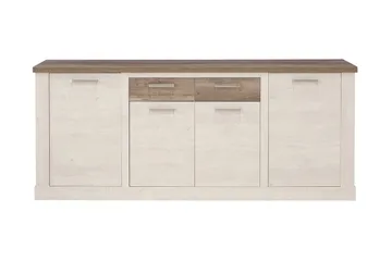 Talebi Skjenk 41x213 cm - Brun / Hvit - Oppbevaring - Oppbevaringsmøbler - Sideboard & skjenker
