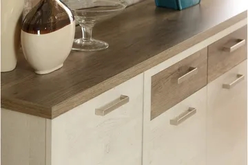 Talebi Skjenk 41x213 cm - Brun / Hvit - Oppbevaring - Oppbevaringsmøbler - Sideboard & skjenker