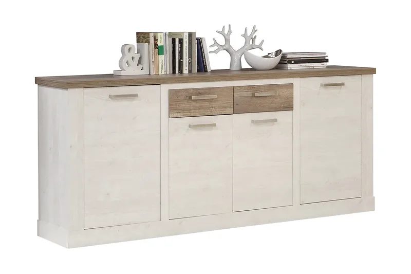 Talebi Skjenk 41x213 cm - Brun / Hvit - Oppbevaring - Oppbevaringsmøbler - Sideboard & skjenker