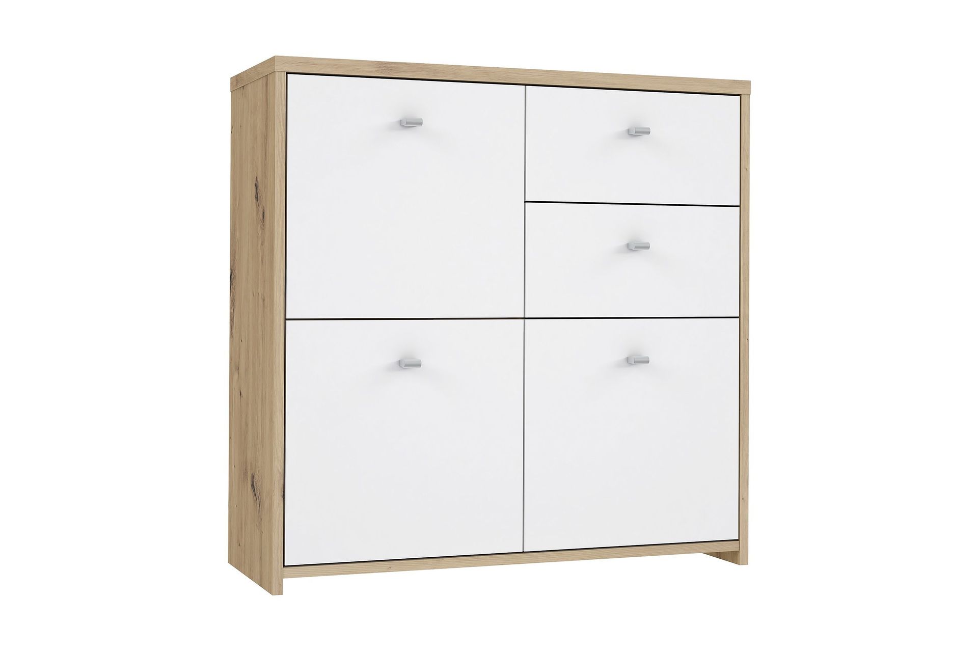 Toledor Skjenk 2 Skuffer 74x77 cm - Brun / Hvit