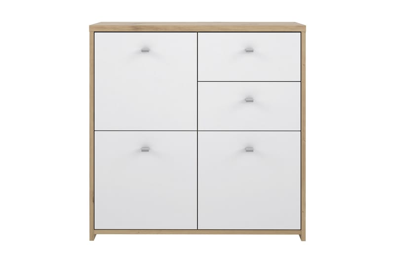 Toledor Skjenk 2 Skuffer 74x77 cm - Brun / Hvit - Oppbevaring - Oppbevaringsmøbler - Sideboard & skjenker