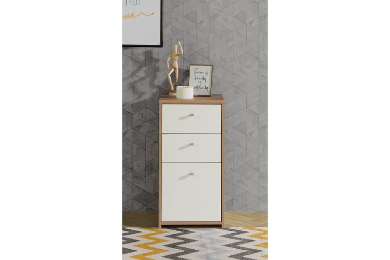 Toledor skjenk 74x40 cm - Brun / Hvit - Oppbevaring - Oppbevaringsmøbler - Sideboard & skjenker
