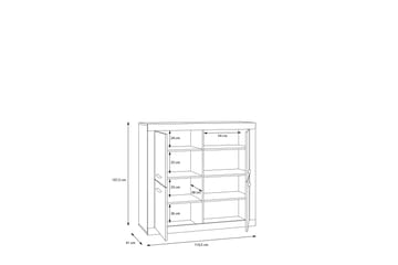 Tolovgrad Sideboard 41x113 cm - Grå/Hvit - Oppbevaring - Oppbevaringsmøbler - Sideboard & skjenker