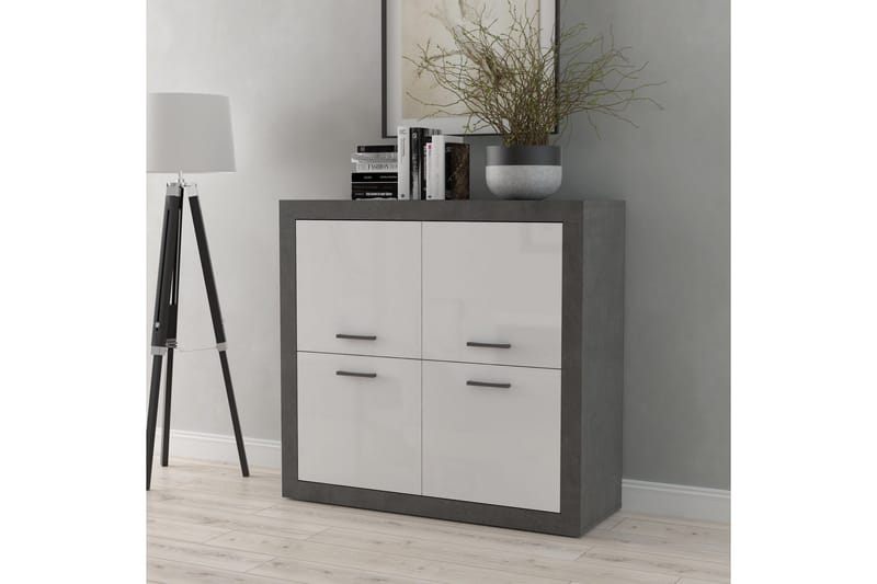 Tolovgrad Sideboard 41x113 cm - Grå/Hvit - Oppbevaring - Oppbevaringsmøbler - Sideboard & skjenker