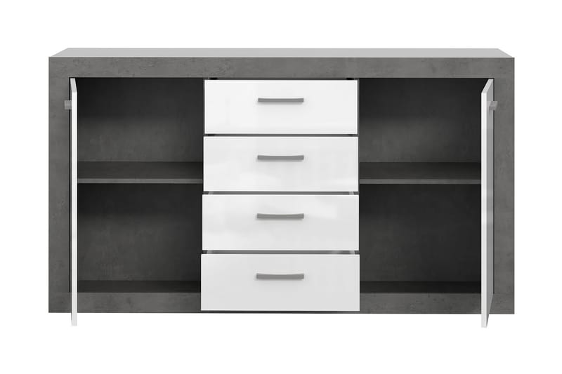 Tolovgrad Sideboard 41x153 cm - Grå/Hvit - Oppbevaring - Oppbevaringsmøbler - Sideboard & skjenker