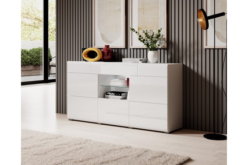 Toreno skjenk 39x159 cm - Hvit - Oppbevaring - Oppbevaringsmøbler - Sideboard & skjenker