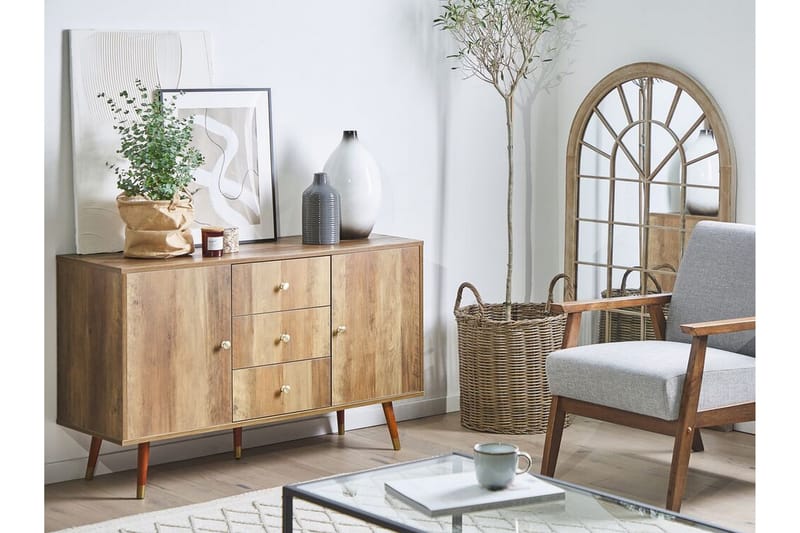 Ulika Skjenk 114x40 cm - Lysebrun - Oppbevaring - Oppbevaringsmøbler - Sideboard & skjenker