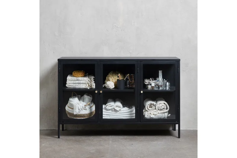 Umbri Sideboard 3 delar 132 cm - Svart - Oppbevaring - Oppbevaringsmøbler - Sideboard & skjenker