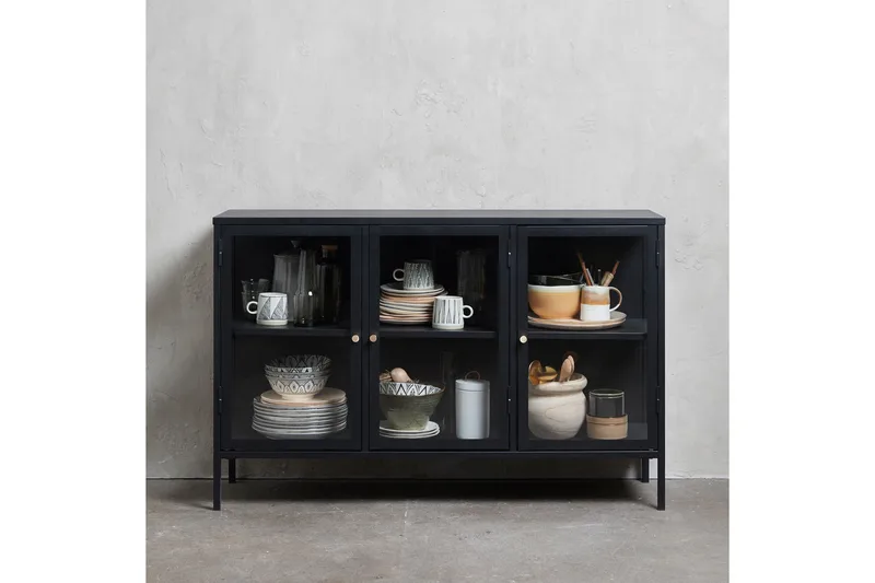 Umbri Sideboard 3 delar 132 cm - Svart - Oppbevaring - Oppbevaringsmøbler - Sideboard & skjenker