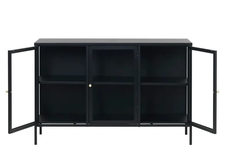 Umbri Sideboard 3 delar 132 cm - Svart - Oppbevaring - Oppbevaringsmøbler - Sideboard & skjenker