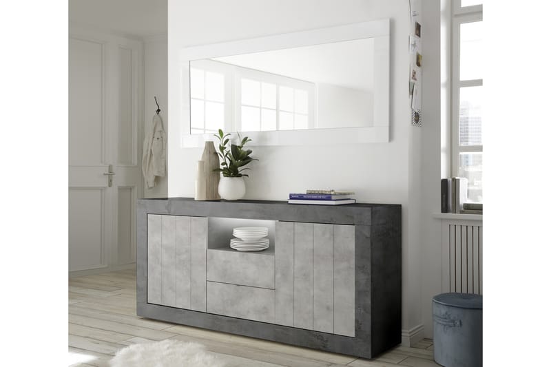 Urbino Skjenk 184 cm - Grå - Sideboard & skjenker