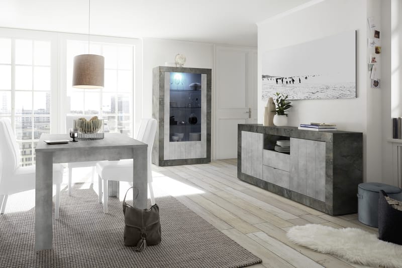 Urbino Skjenk 184 cm - Grå - Oppbevaring - Oppbevaringsmøbler - Sideboard & skjenker