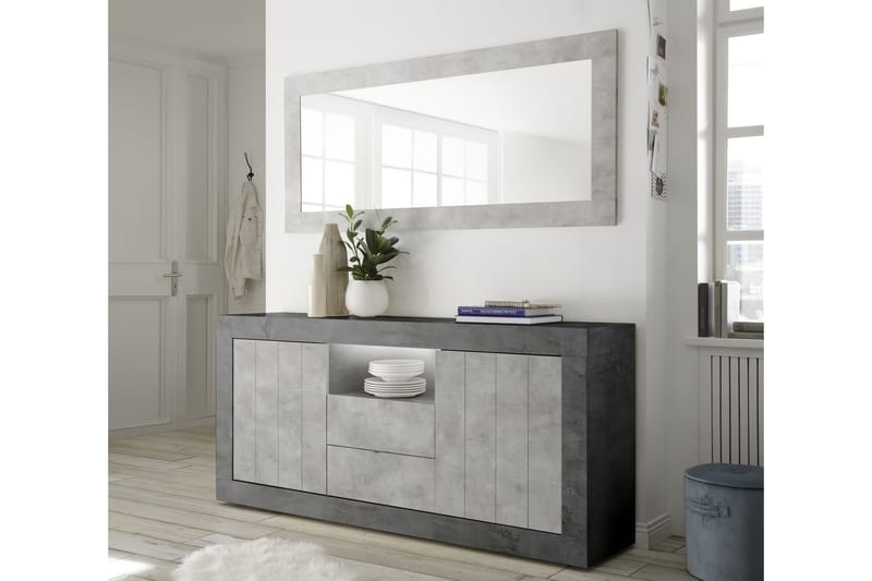 Urbino Skjenk 184 cm - Grå - Sideboard & skjenker