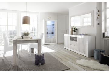 Urbino Skjenk 184 cm - Grå/Hvit - Oppbevaring - Oppbevaringsmøbler - Sideboard & skjenker