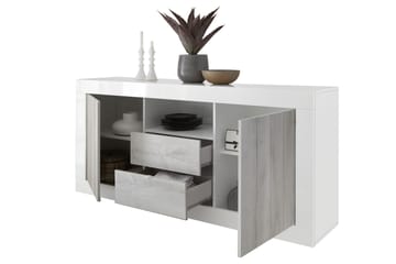 Urbino Skjenk 184 cm - Grå/Hvit - Oppbevaring - Oppbevaringsmøbler - Sideboard & skjenker
