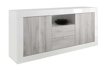 Urbino Skjenk 184 cm - Grå/Hvit - Oppbevaring - Oppbevaringsmøbler - Sideboard & skjenker