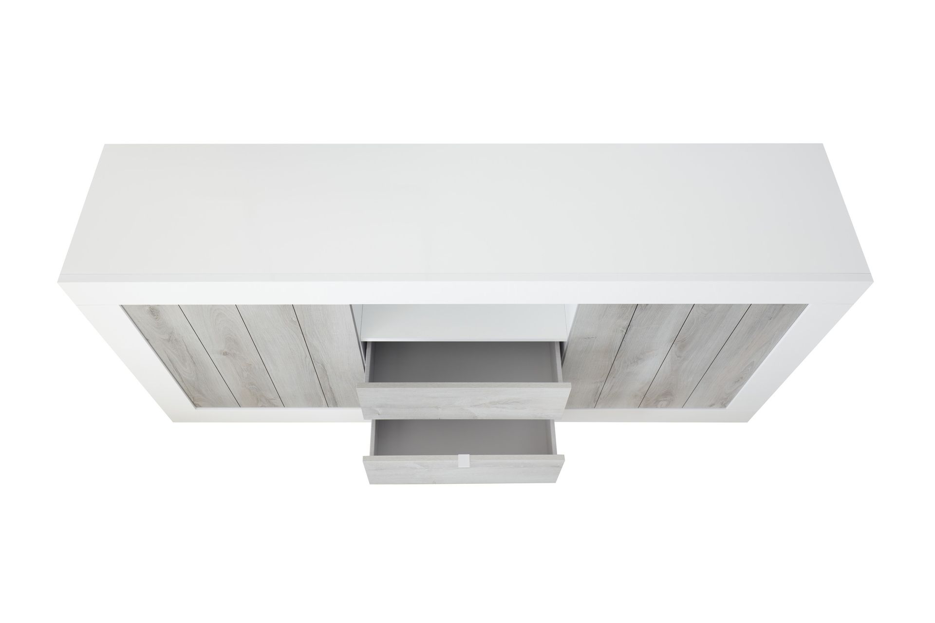 Urbino Skjenk 184 cm - Grå/Hvit - Oppbevaring - Oppbevaringsmøbler - Sideboard & skjenker