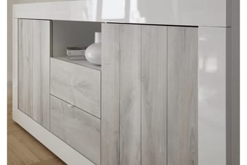 Urbino Skjenk 184 cm - Grå/Hvit - Oppbevaring - Oppbevaringsmøbler - Sideboard & skjenker