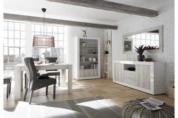 Urbino Skjenk 184 cm - Grå/Hvit - Oppbevaring - Oppbevaringsmøbler - Sideboard & skjenker