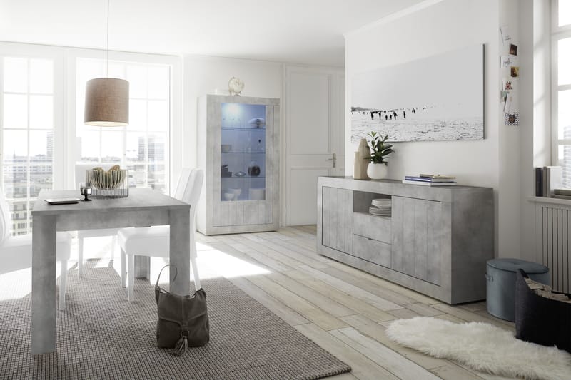 Urbino Skjenk 184 cm - Lysgrå Betong - Oppbevaring - Oppbevaringsmøbler - Sideboard & skjenker