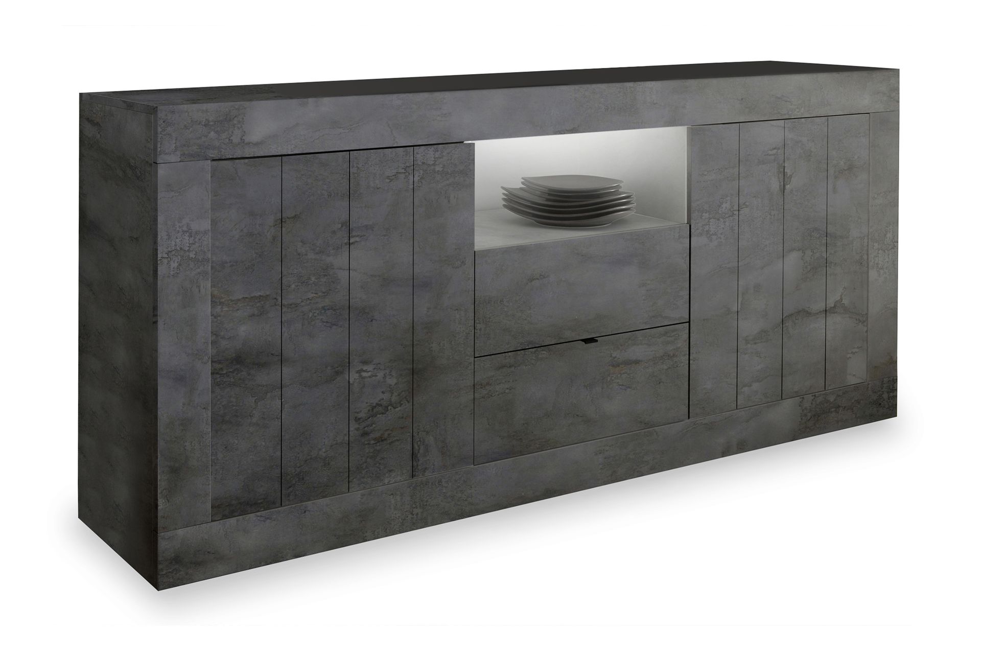 Urbino Skjenk 184 cm - Mørkgrå Betong - Oppbevaring - Oppbevaringsmøbler - Sideboard & skjenker