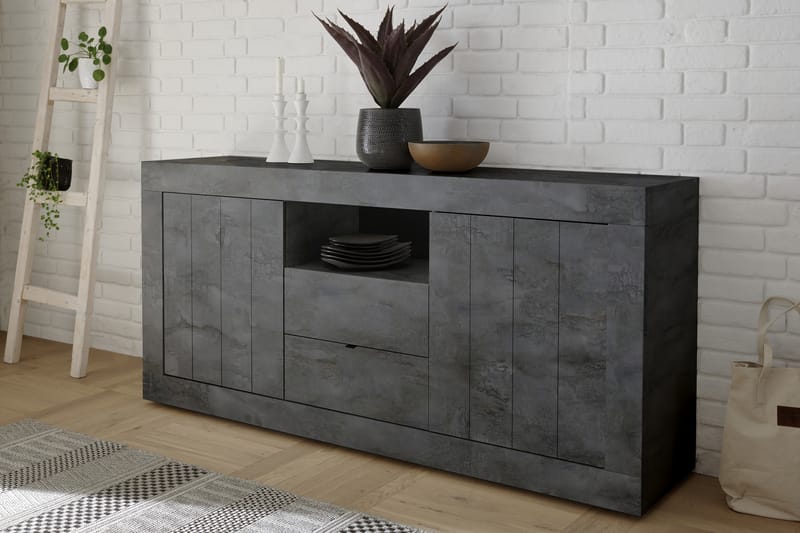 Urbino Skjenk 184 cm - Mørkgrå Betong - Oppbevaring - Oppbevaringsmøbler - Sideboard & skjenker