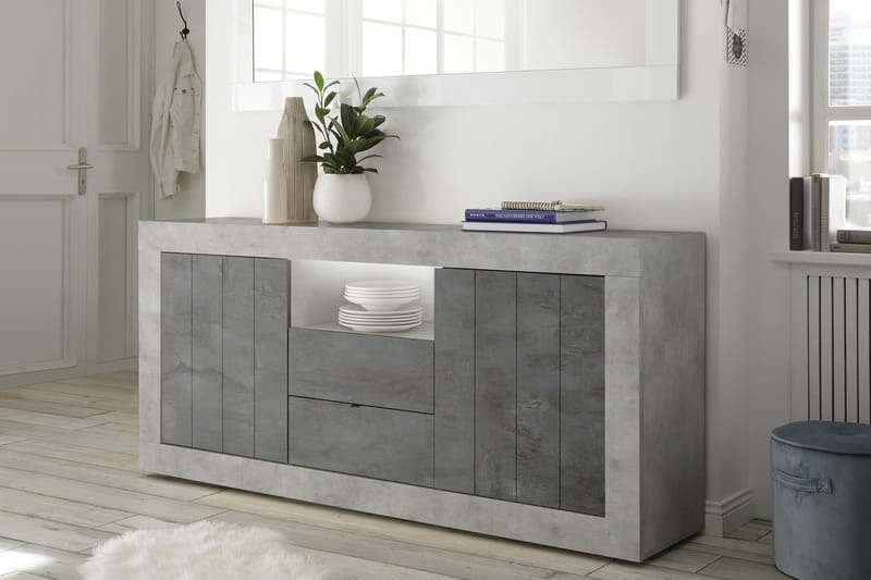 Urbino Skjenk 184 - Gråmelert - Oppbevaring - Oppbevaringsmøbler - Sideboard & skjenker