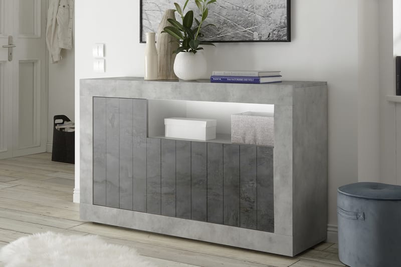 Urbino Skjenk Medio 138 cm - Gråmelert - Oppbevaring - Oppbevaringsmøbler - Sideboard & skjenker