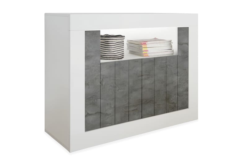 Urbino Skjenk Piccolo 110 cm - Hvit/Gråmelert - Sideboard & skjenker