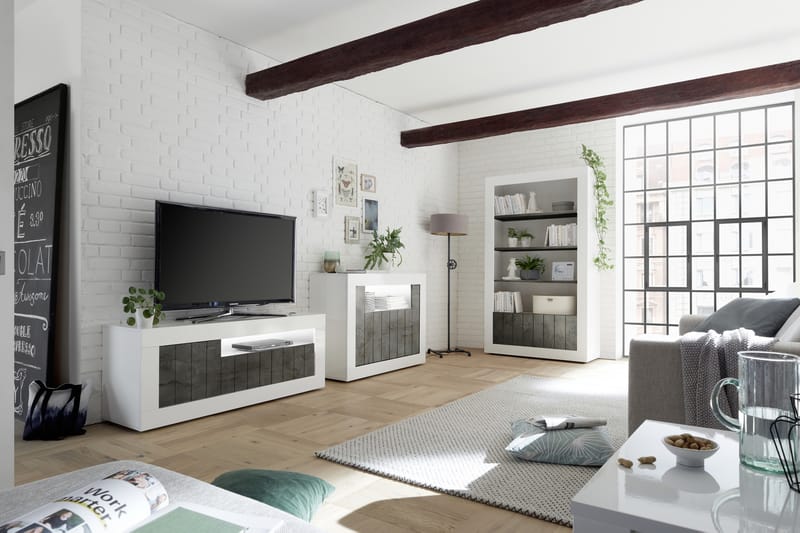 Urbino Skjenk Piccolo 110 cm - Hvit/Gråmelert - Oppbevaring - Oppbevaringsmøbler - Sideboard & skjenker