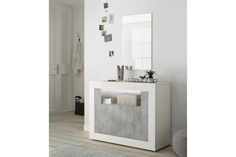 Urbino Skjenk Piccolo 110 cm - Grå/Hvit - Sideboard & skjenker