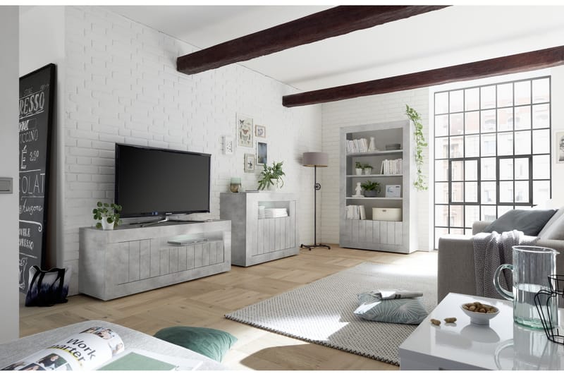 Urbino Piccolo Skjenk 110 cm - Lysgrå Betong - Oppbevaring - Oppbevaringsmøbler - Sideboard & skjenker