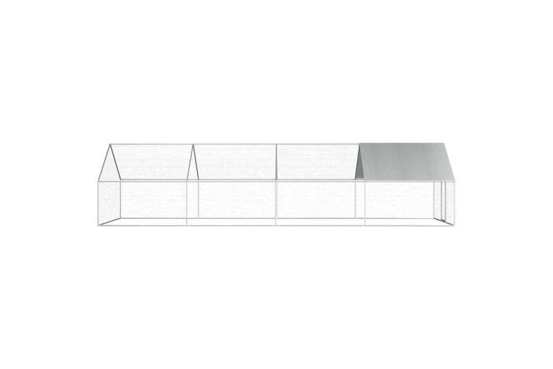 Utendørs hønsehus 2,75x8x1,92 galvanisert stål - Oppbevaring - Oppbevaringsmøbler - Sideboard & skjenker