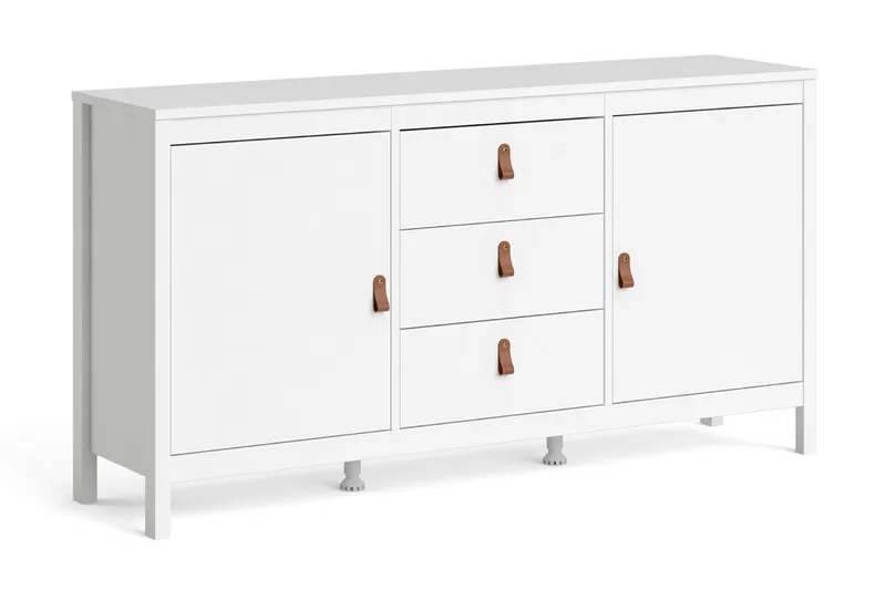 Hvit/Natur Vallvidera Sideboard 38x151 cm