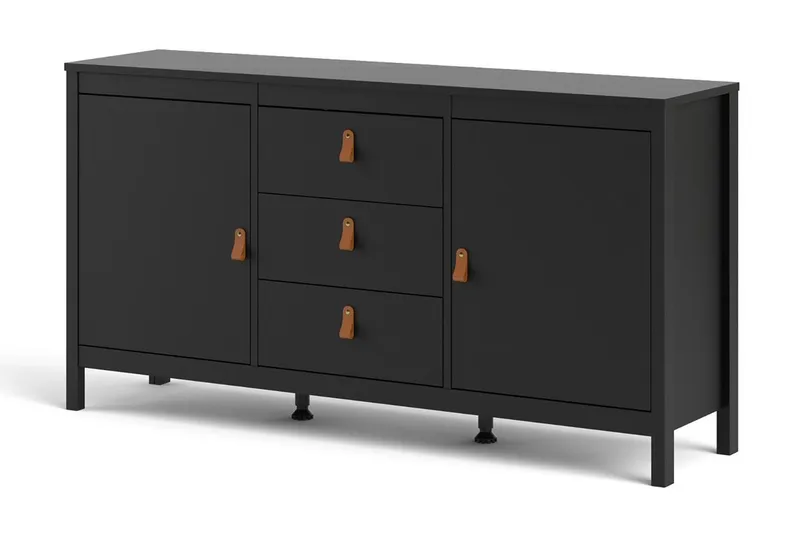 Vallvidera Sideboard 38x151 cm - Svart/Natur - Oppbevaring - Oppbevaringsmøbler - Sideboard & skjenker