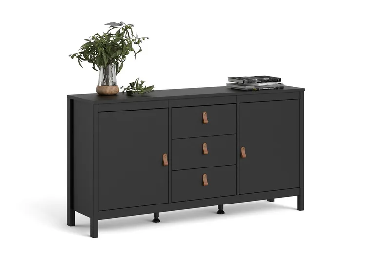 Vallvidera Sideboard 38x151 cm - Svart/Natur - Oppbevaring - Oppbevaringsmøbler - Sideboard & skjenker